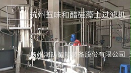 烛式硅藻土过滤机在杭州五味和过滤食醋现场