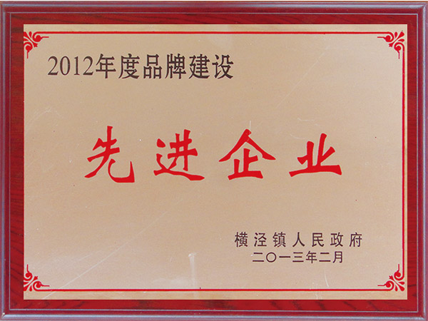 2012年度品牌建设先进企业