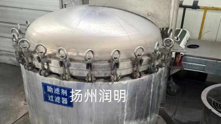 烛芯过滤机在内蒙化工现场试机中